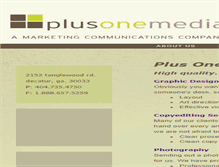 Tablet Screenshot of plusonemedia.com